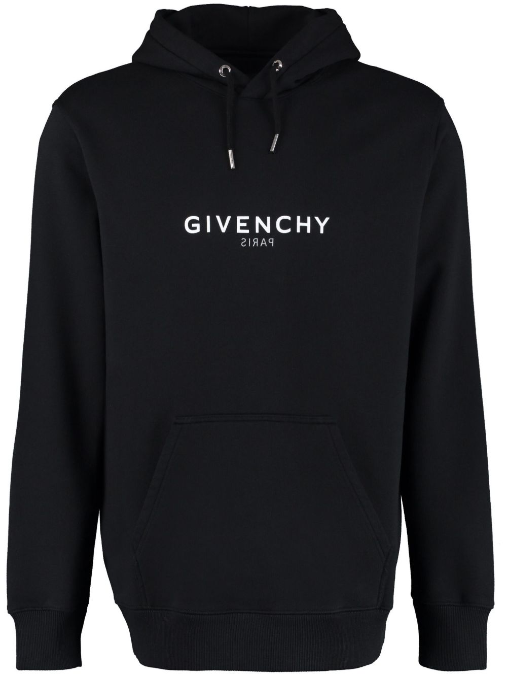 Givenchy logo印花连帽衫 - 黑色