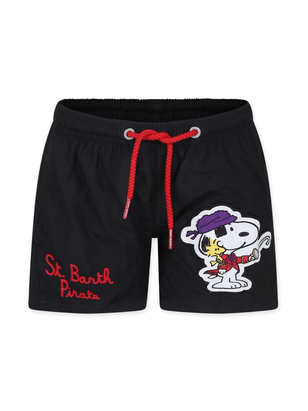 MC2 Saint Barth Kids Snoopy 印花泳裤 - 黑色