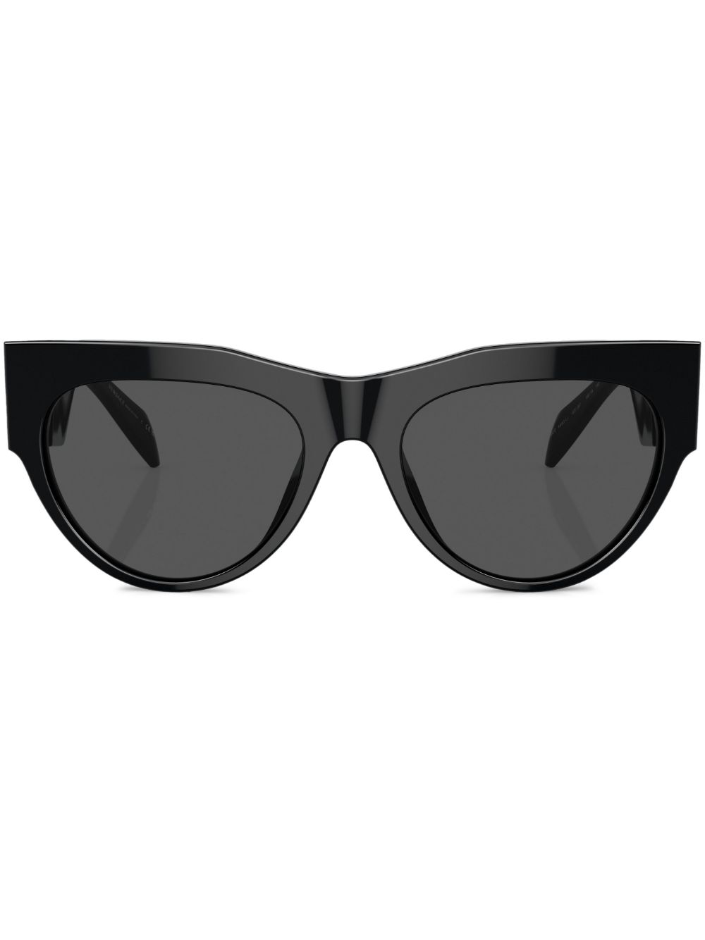 Versace Eyewear 超大框太阳眼镜 - 黑色