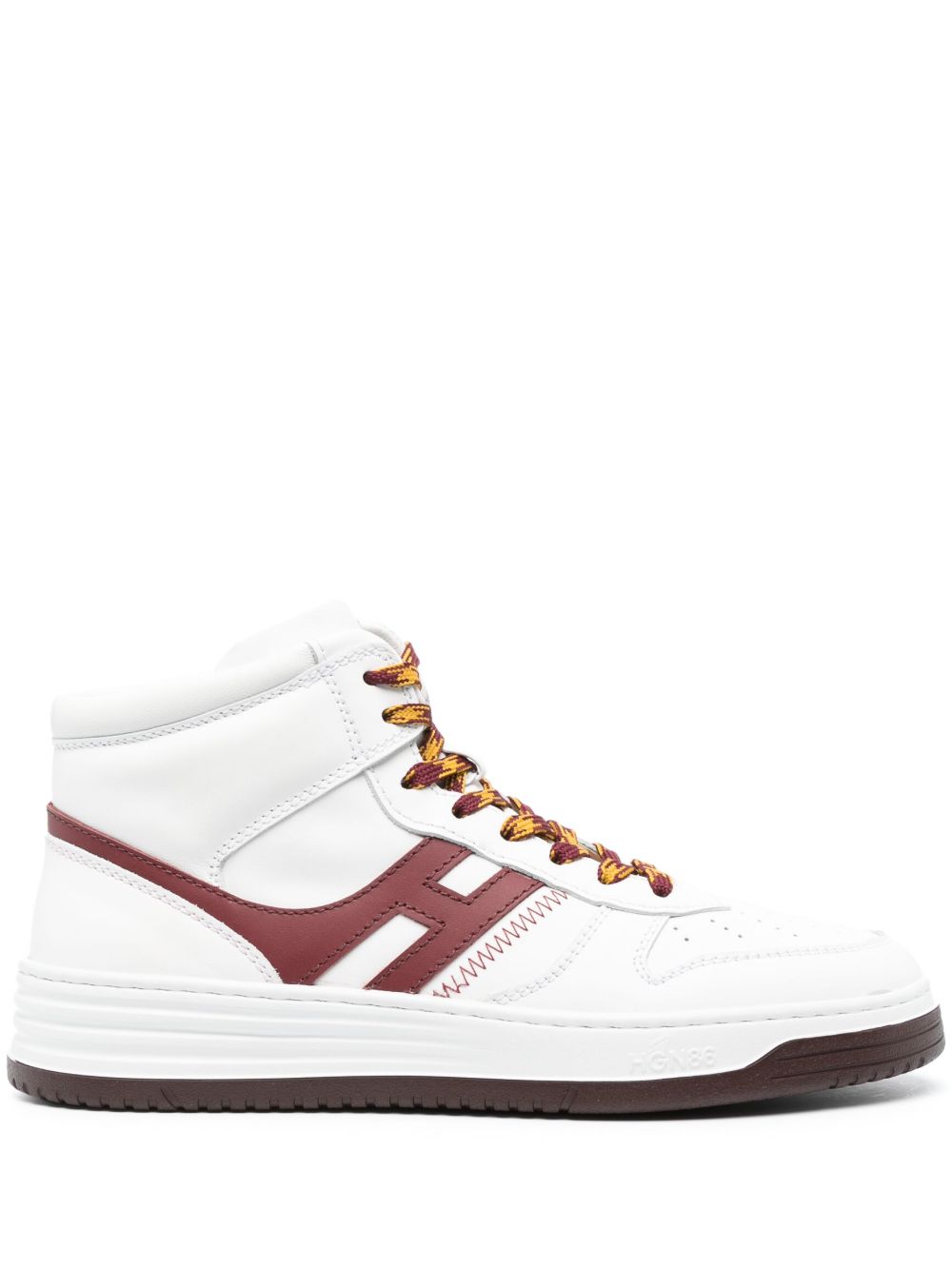 Hogan H630 Basket 高帮运动鞋 - 白色