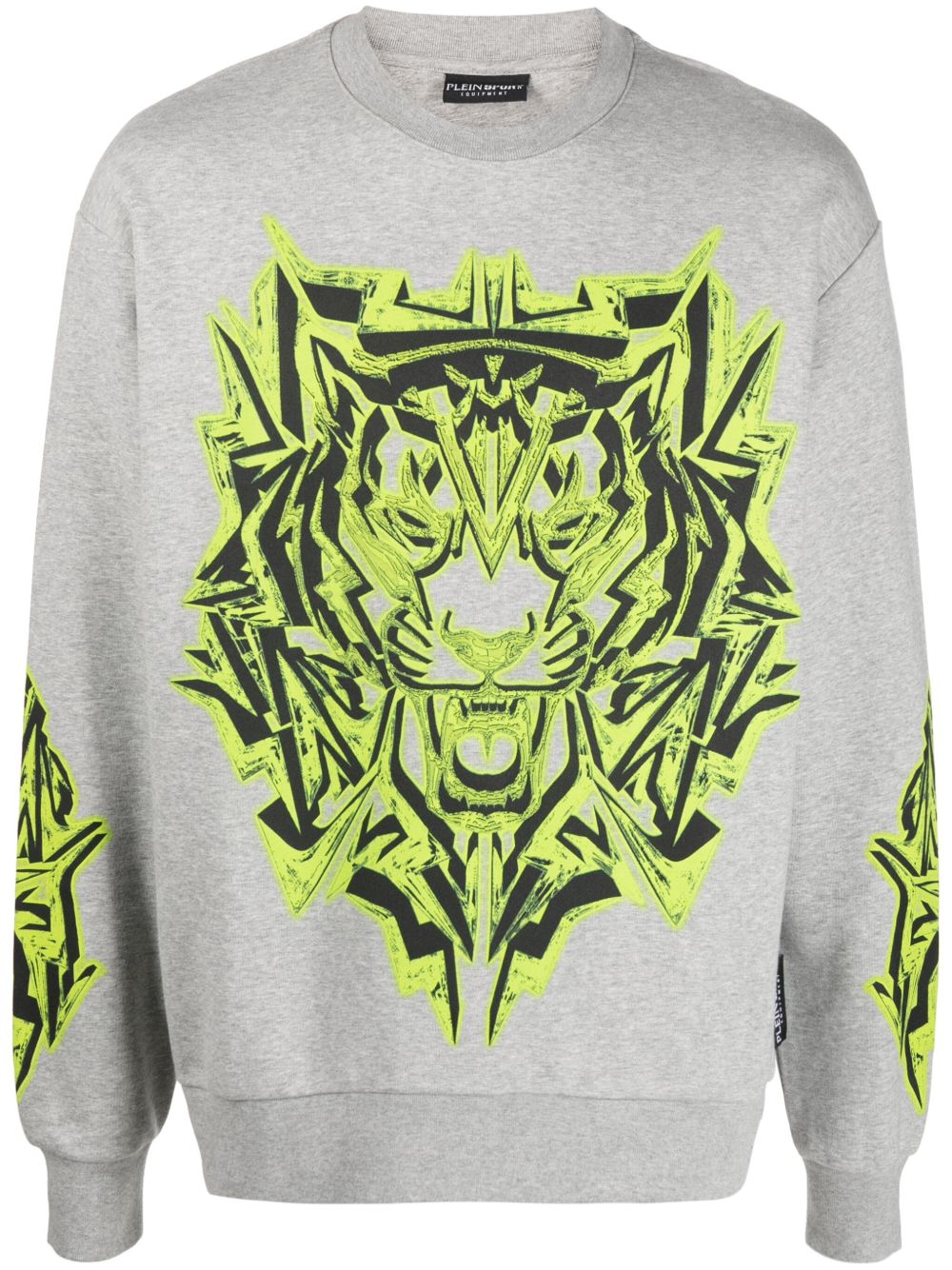 Plein Sport Thunder Tiger 棉混纺卫衣 - 灰色