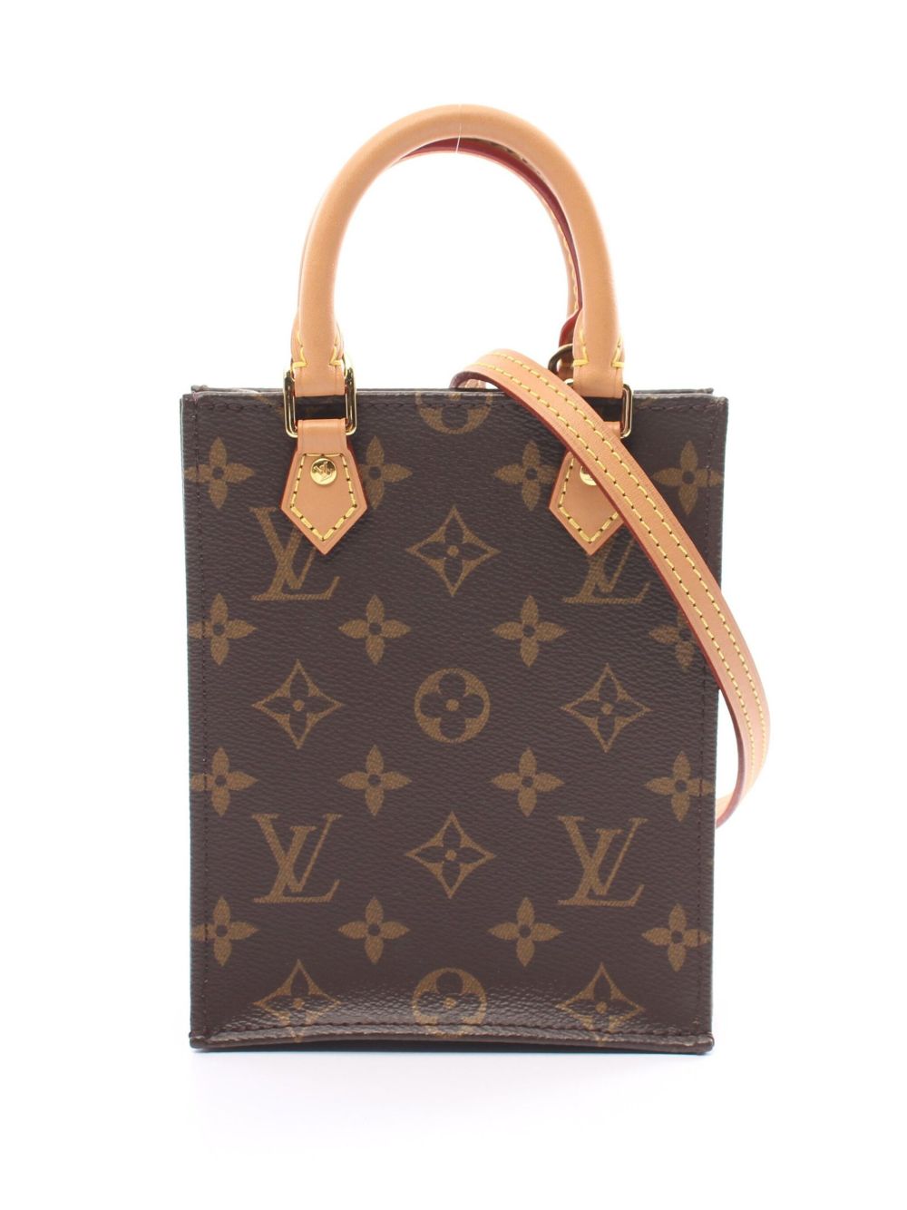Louis Vuitton Pre-Owned Petite Sac Plat 手提包（2021年典藏款） - 褐色