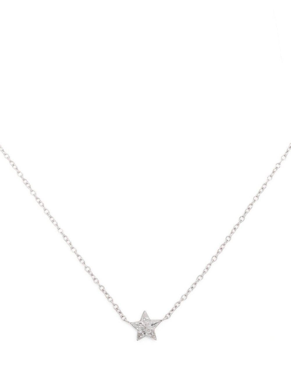 MARIA TASH Star 18K白金钻石项链 - 银色