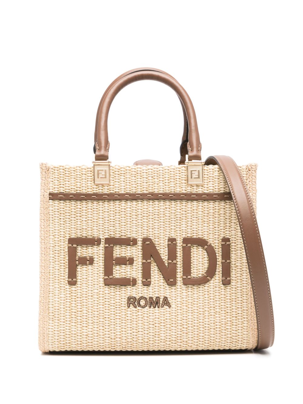 FENDI Sunshine 小号托特包 - 中性色