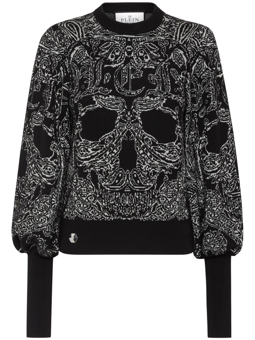 Philipp Plein Wool & Lurex 佩斯理毛衣 - 黑色