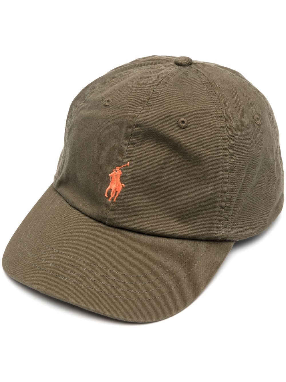 Polo Ralph Lauren logo刺绣棒球帽 - 绿色