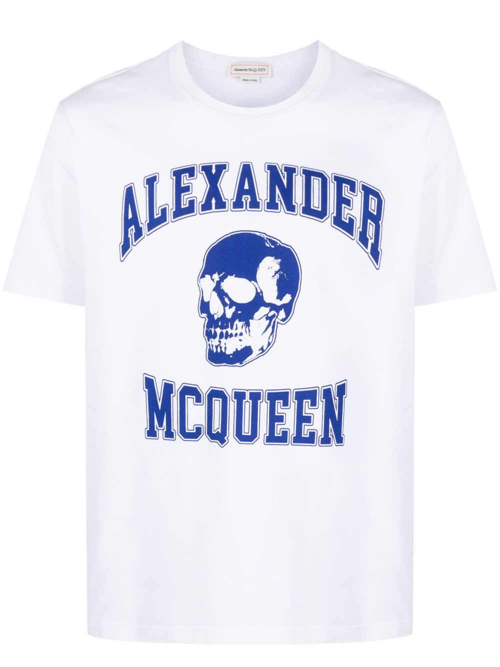 Alexander McQueen 骷髅头logo印花T恤 - 白色