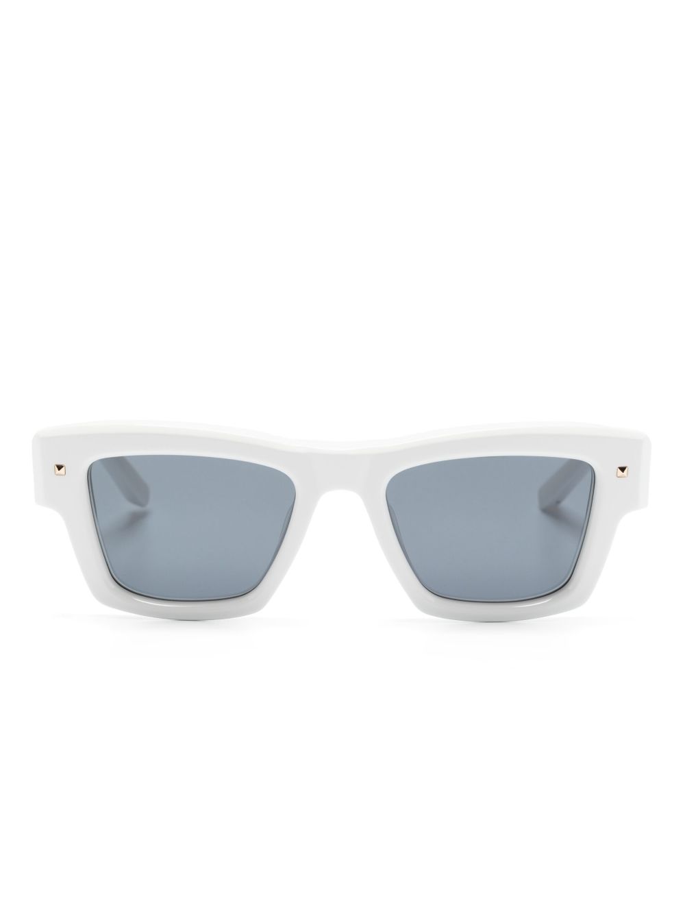 VALENTINO GARAVANI EYEWEAR logo标牌有色镜片太阳眼镜 - 白色