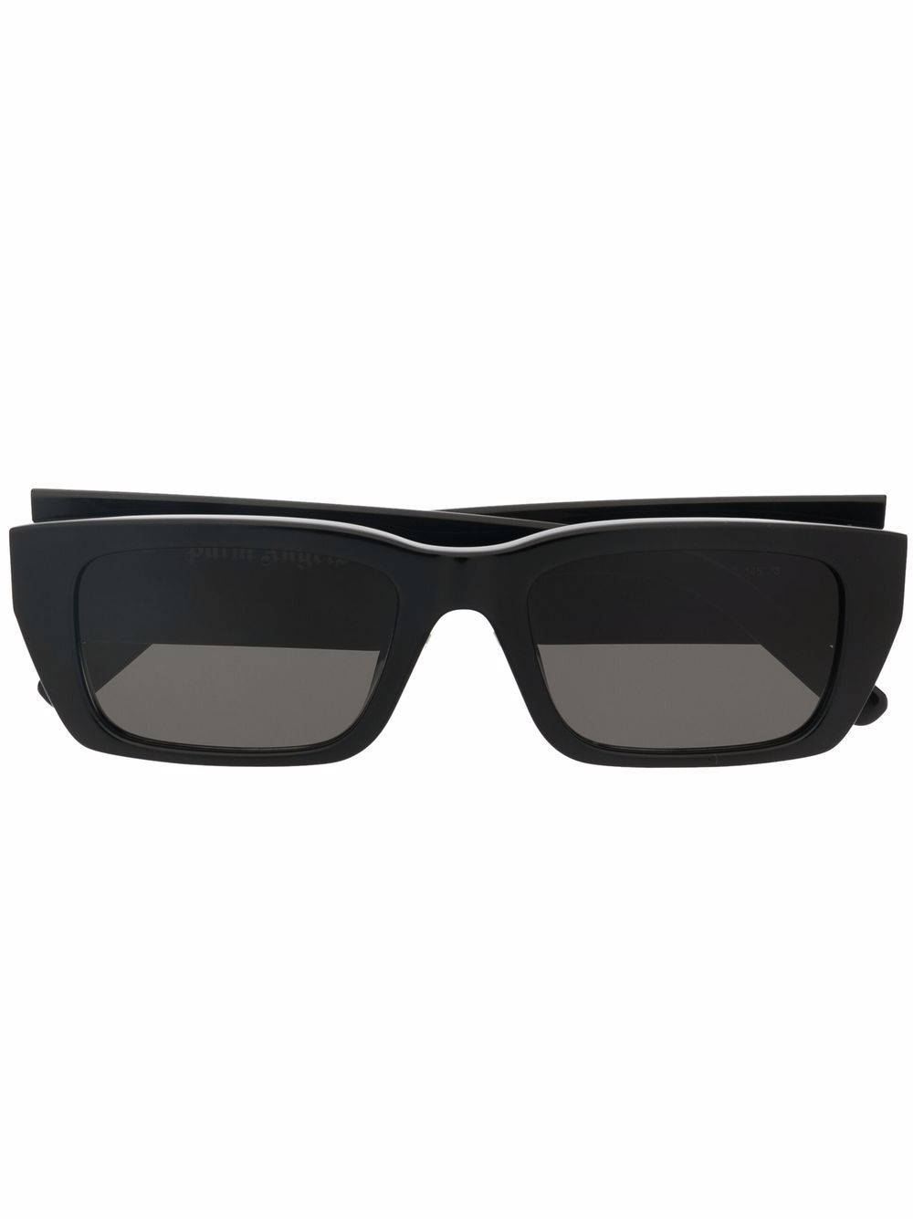 Palm Angels Eyewear Palm 长方形镜框太阳眼镜 - 黑色