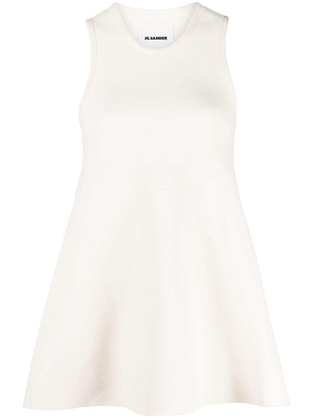 Jil Sander 短款细节无袖罩衫 - 中性色