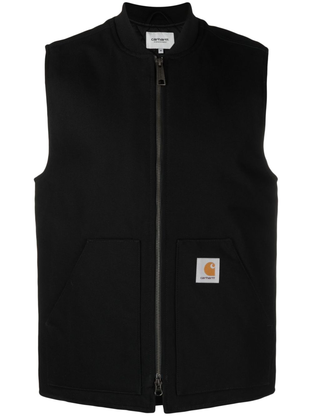 Carhartt WIP 标贴拉链马甲 - 黑色