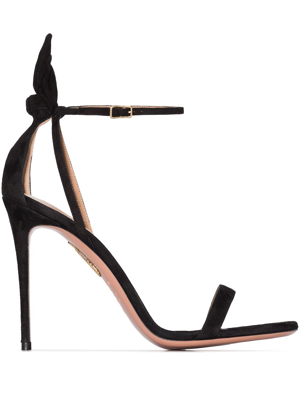 Aquazzura Bow Tie 蝴蝶结饰凉鞋 - 黑色
