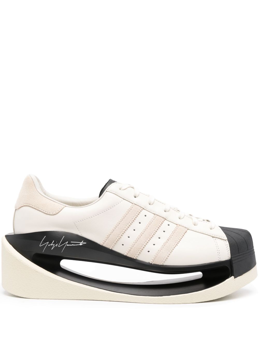 Y-3 Gendo Superstar 皮质运动鞋 - 白色