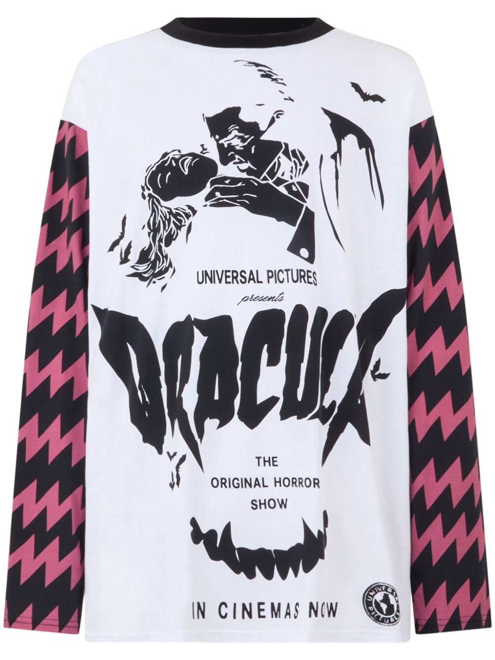 GCDS Dracula 印花长袖T恤 - 白色