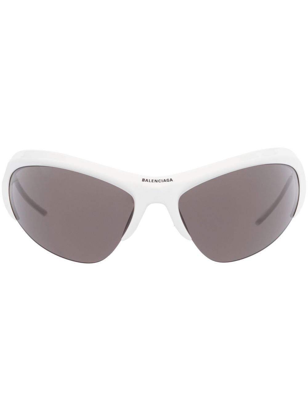 Balenciaga Eyewear 巴黎世家 Wire Cat 猫眼框太阳眼镜 - 白色