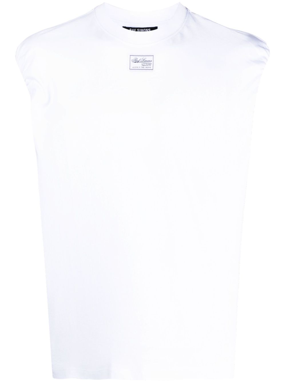 Raf Simons 标贴无袖上衣 - 白色