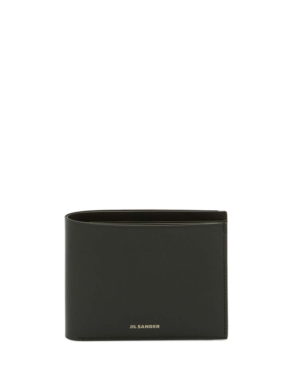 Jil Sander 皮质对折钱包 - 黑色
