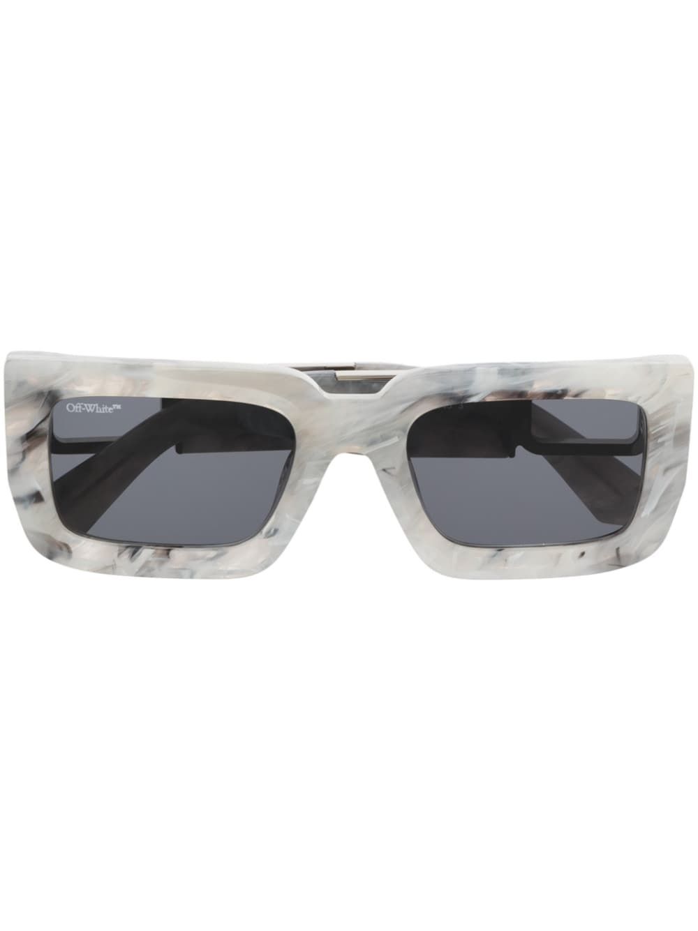 Off-White Eyewear Boston 长方形镜框太阳眼镜 - 灰色