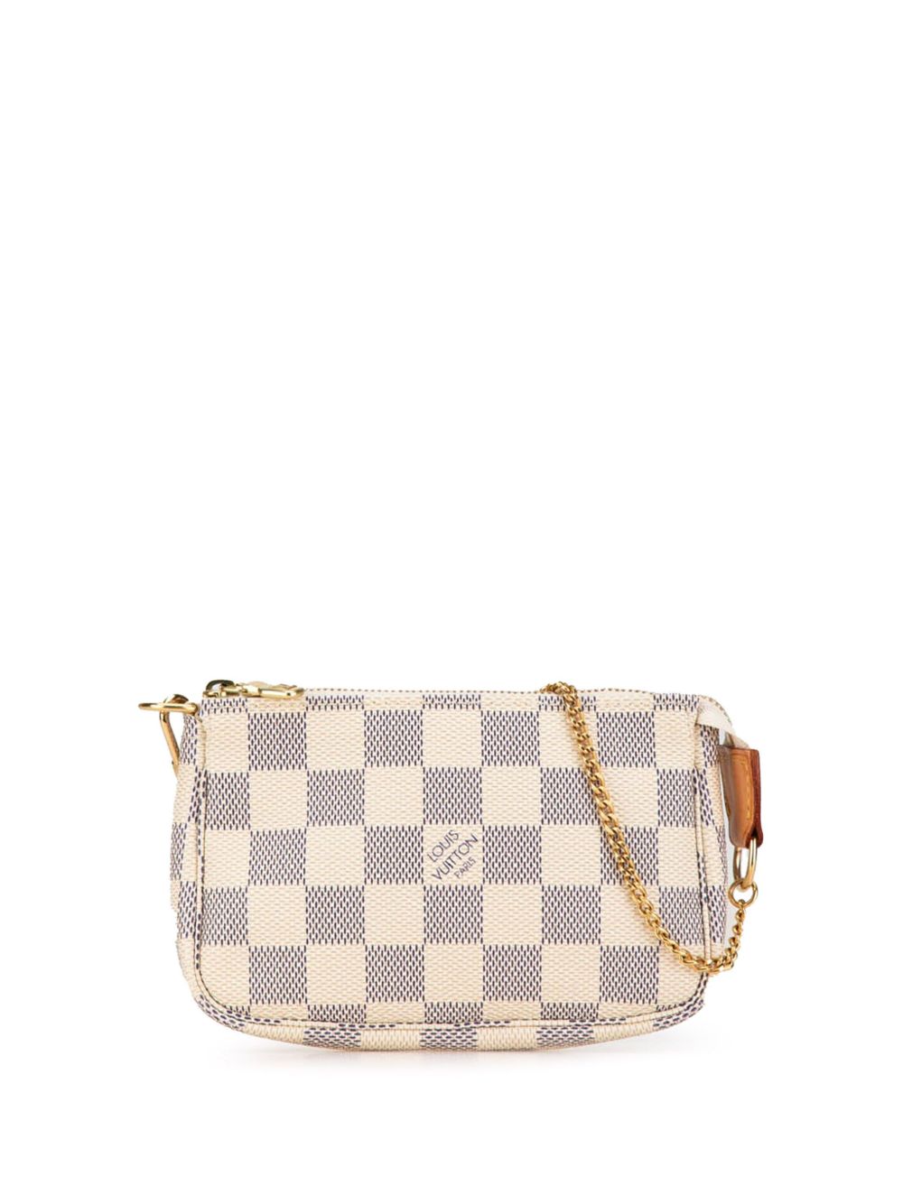 Louis Vuitton Pre-Owned Damier Azur Pochette Accessoires 迷你手提包（2008年典藏款） - 白色