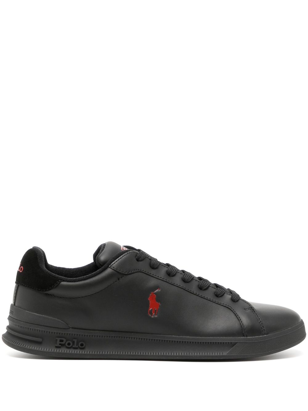 Polo Ralph Lauren 小马刺绣低帮运动鞋 - 黑色