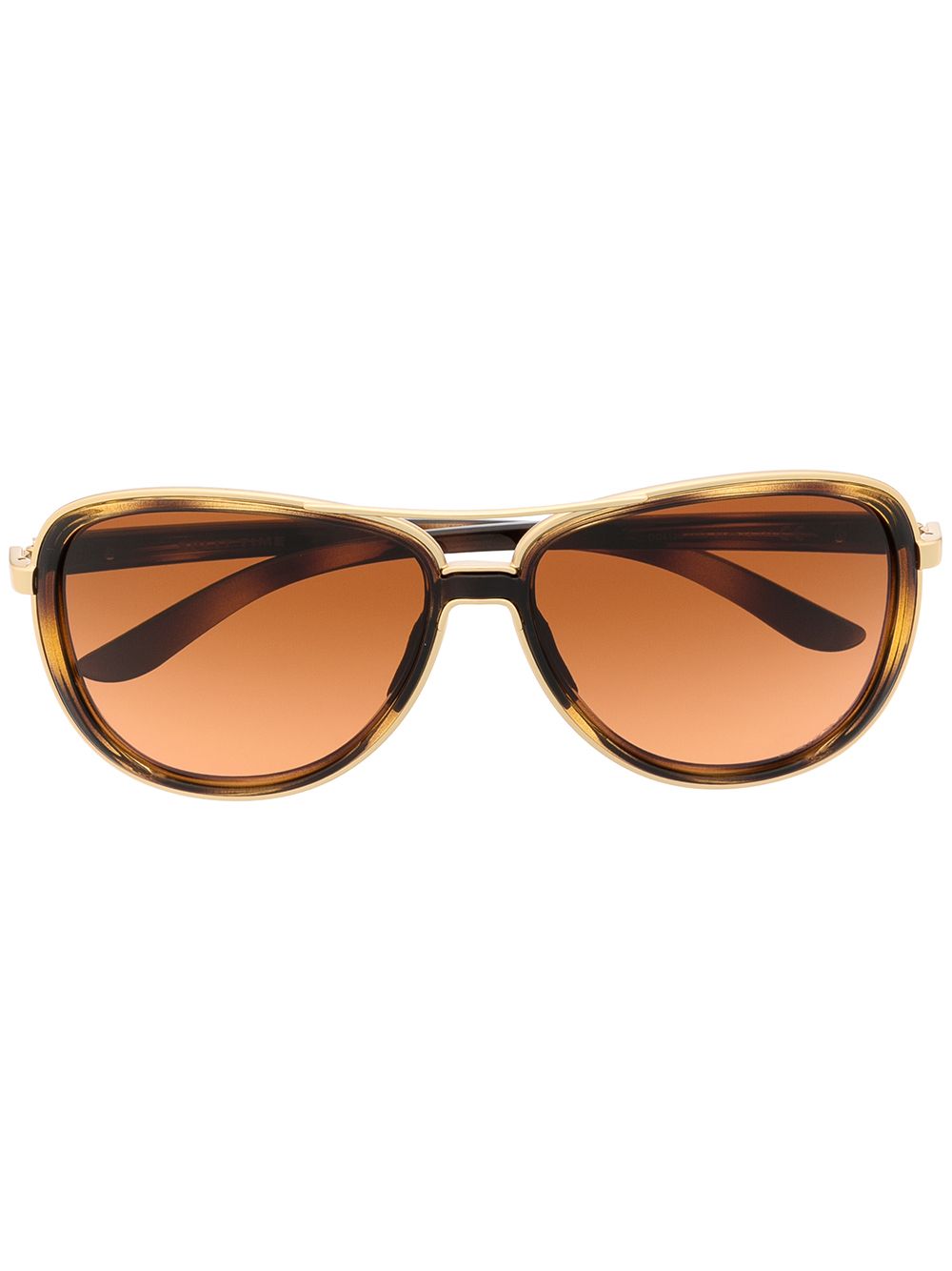 Oakley Split Time 飞行员镜框太阳眼镜 - 金色