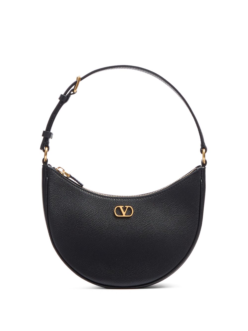Valentino Garavani VLogo Signature Hobo 迷你包 - 黑色