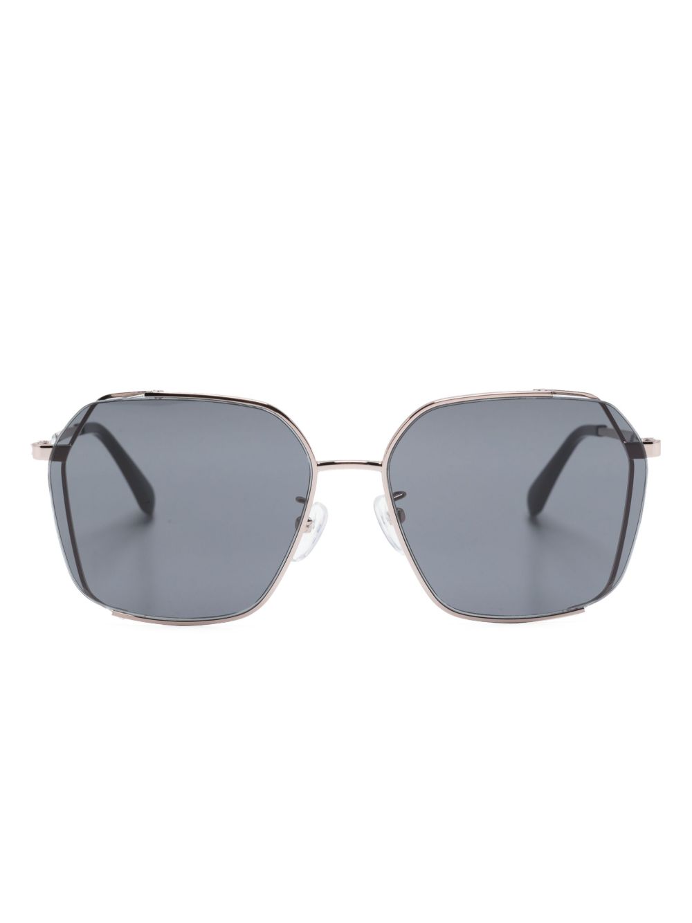 Zadig&Voltaire logo雕刻方框太阳眼镜 - 黑色