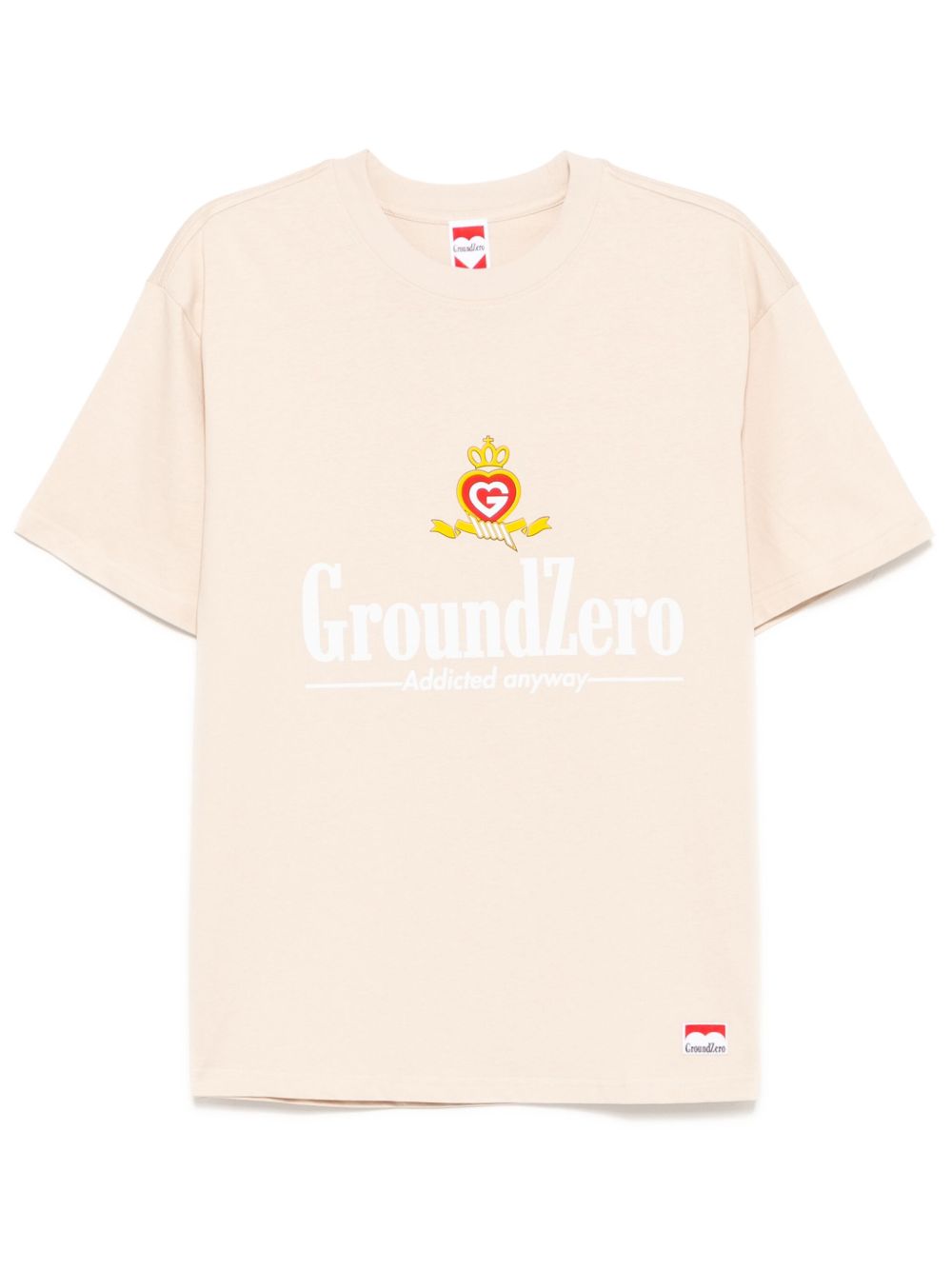 Ground Zero logo印花T恤 - 中性色