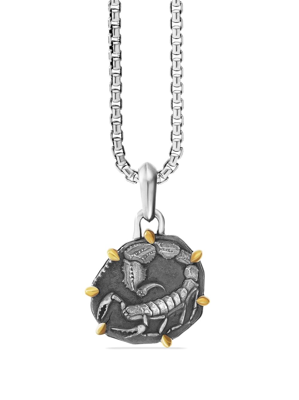 David Yurman Scorpio Zodiac 吊饰项链 - 银色
