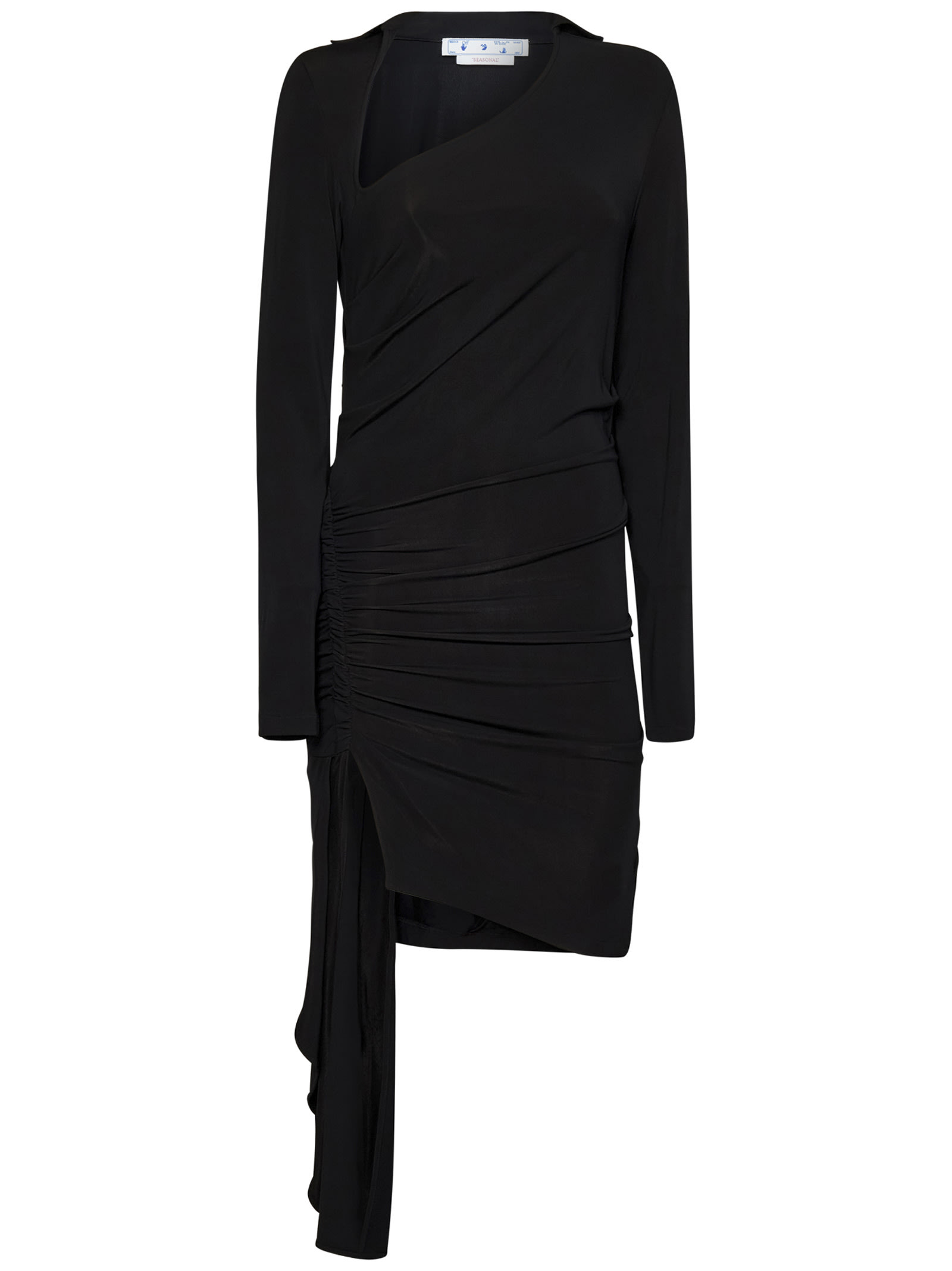 Off-White Mini Draped Dress