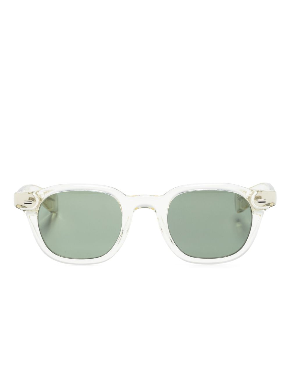 Eyevan7285 Wayfarer 镜框有色镜片太阳眼镜 - 白色