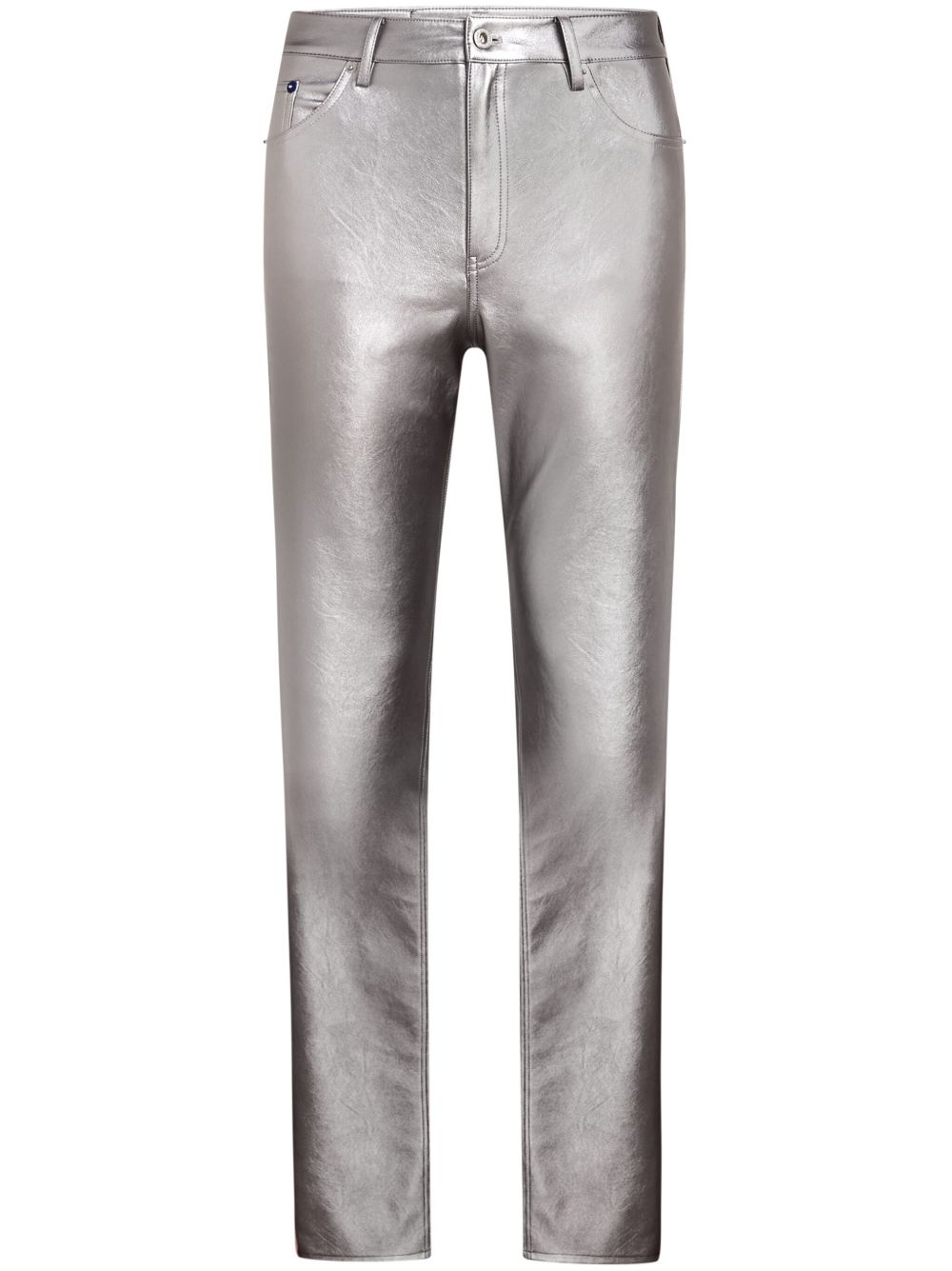 Karl Lagerfeld Jeans 标贴喇叭裤 - 银色