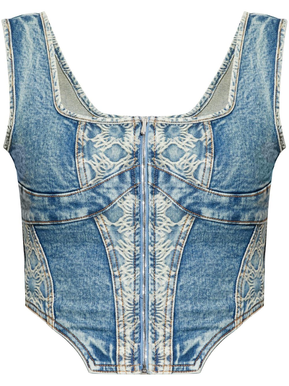 AMIRI Ma Quad 紧身胸衣式上衣 - 蓝色