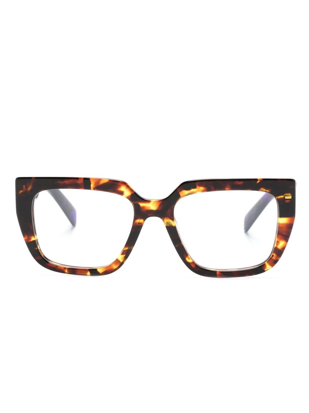 Prada Eyewear A03V 猫眼框眼镜 - 蓝色