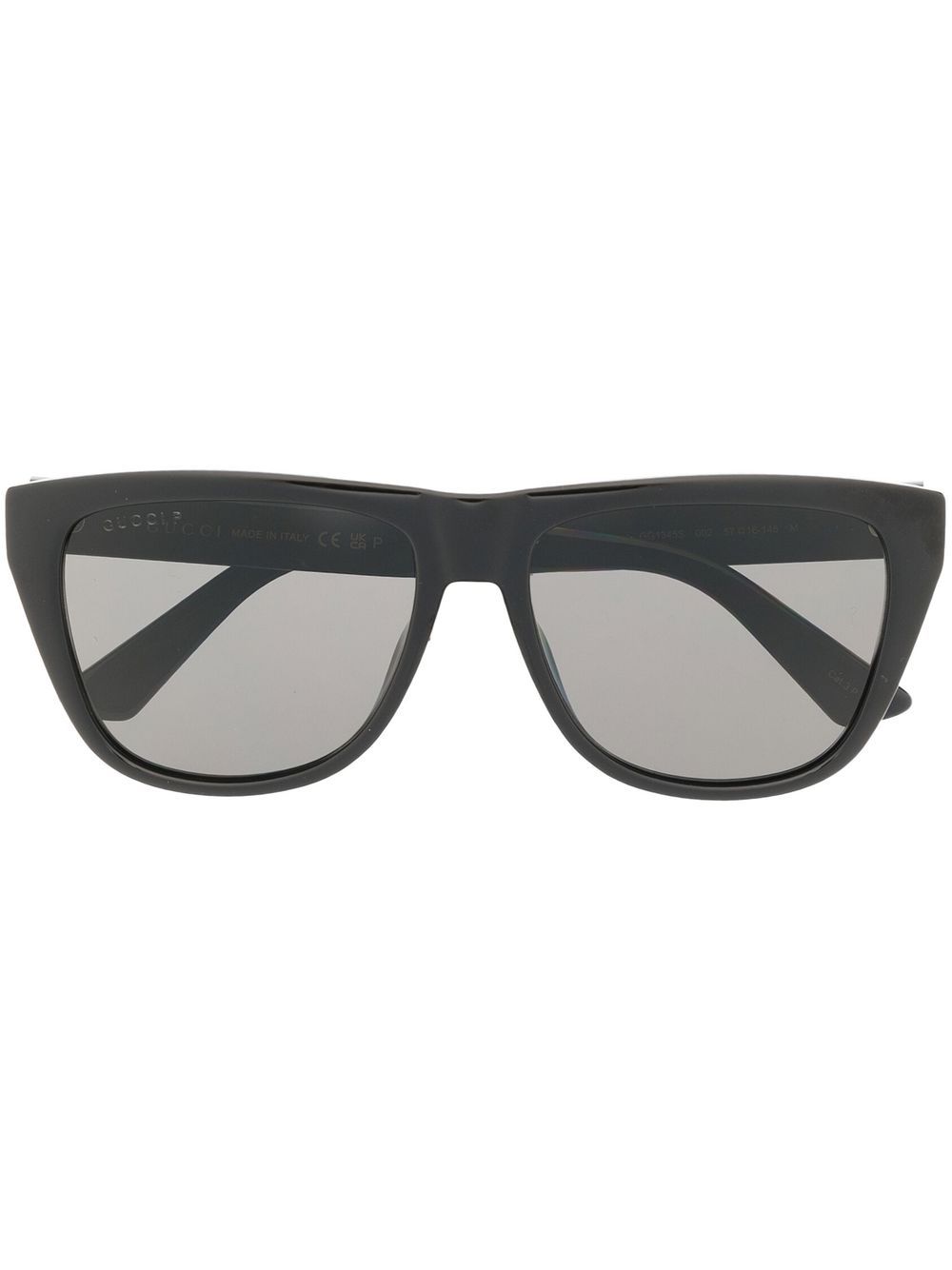 Gucci Eyewear 飞行员太阳眼镜 - 黑色