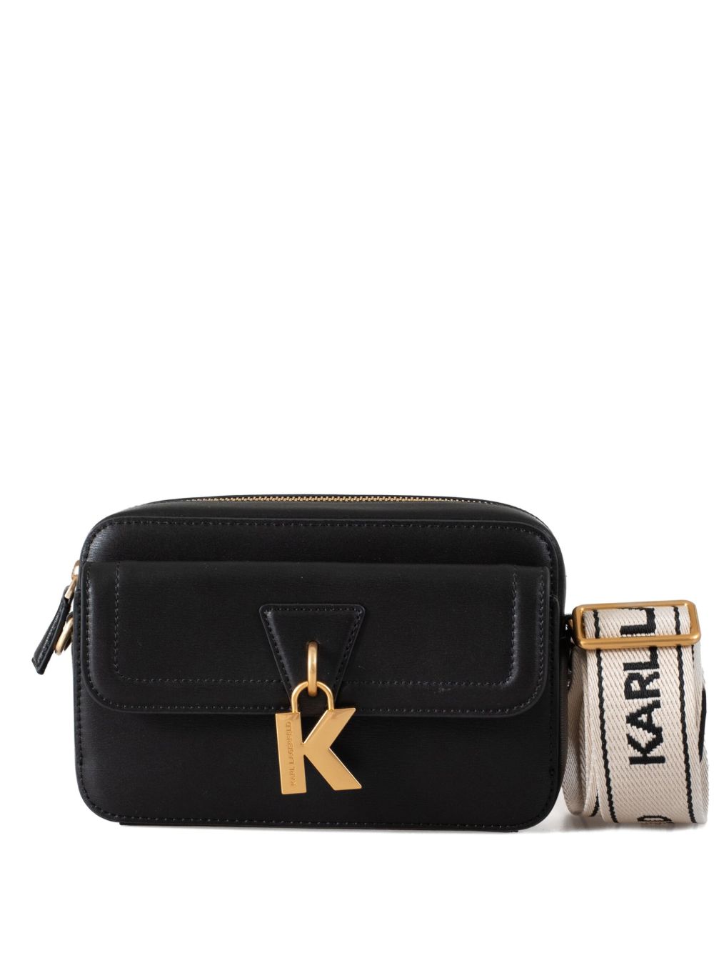 Karl Lagerfeld Ikonik 斜挎包 - 黑色