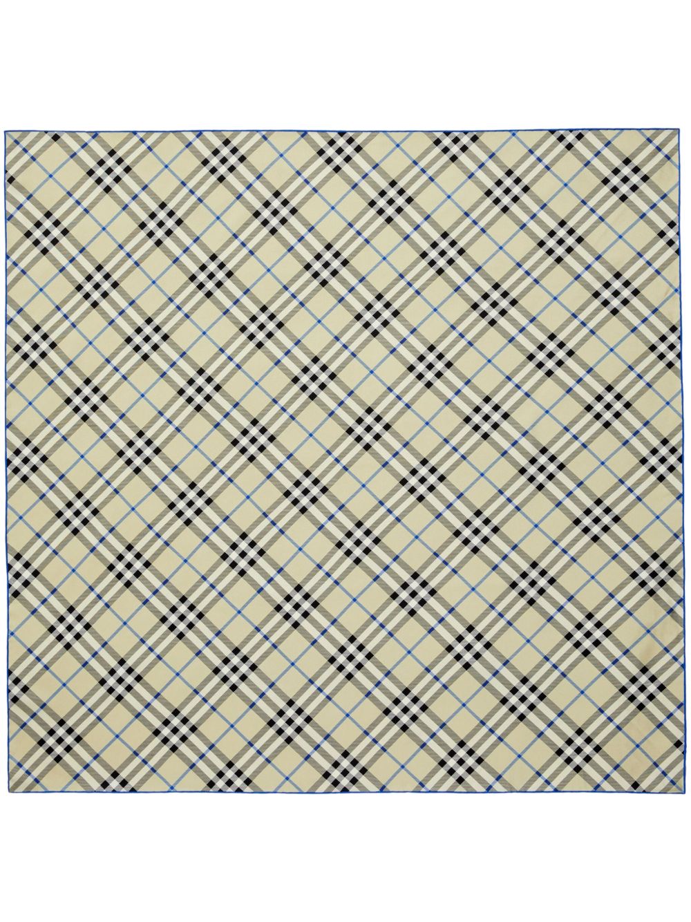 Burberry 经典格纹真丝围巾 - 中性色