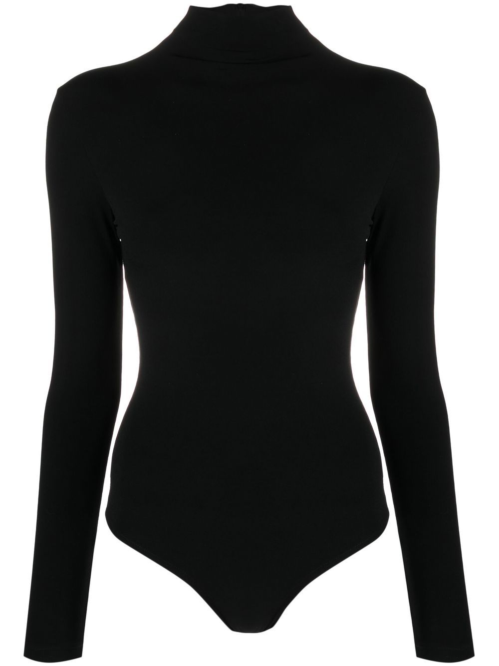 Atu Body Couture 高领长袖连体紧身衣 - 黑色