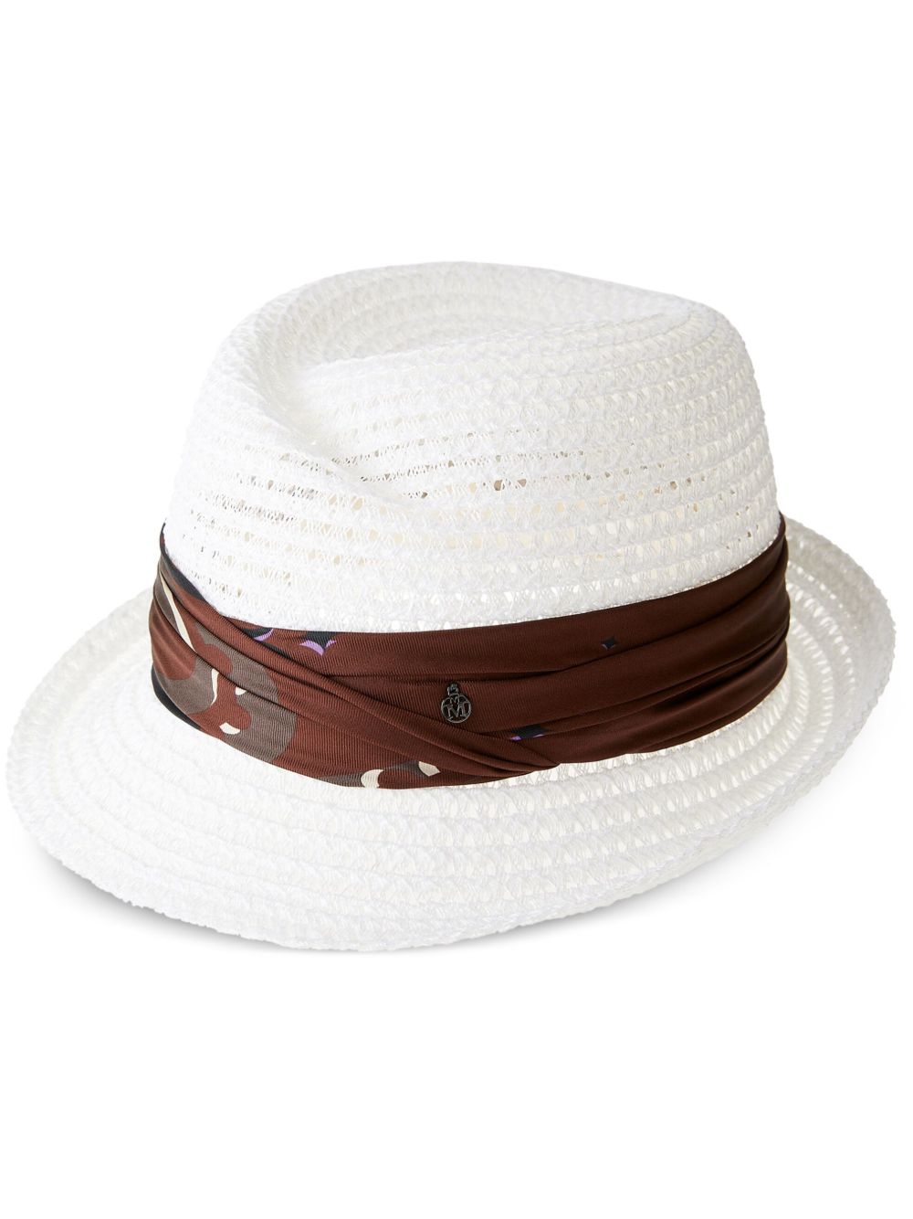 Maison Michel Virginie Up Trilby 帽 - 白色