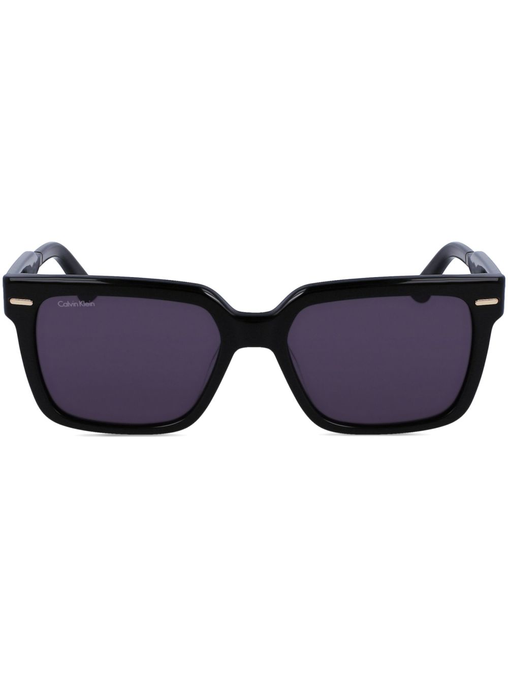 Calvin Klein Wayfarer 镜框太阳眼镜 - 黑色