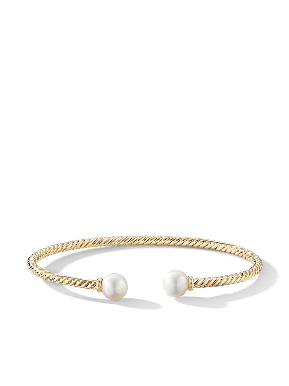 David Yurman Solari 18k金珍珠手镯 - 银色