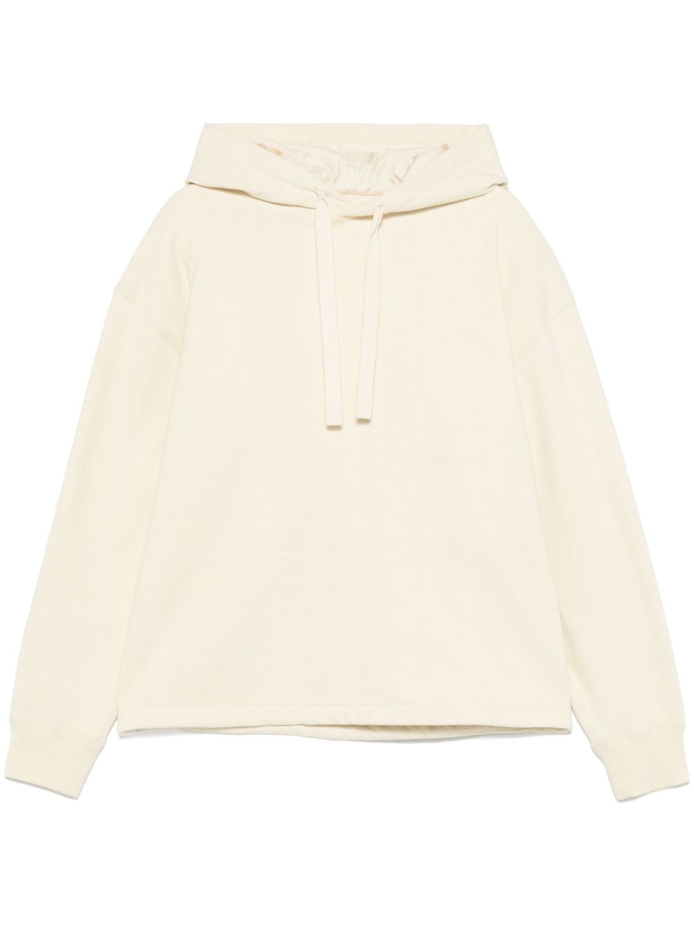 Jil Sander 平纹针织纹理连帽衫 - 白色