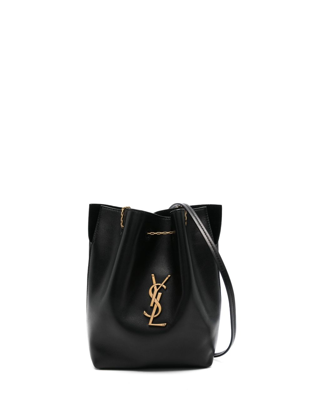 Saint Laurent Cassandre 标牌斜挎包 - 黑色