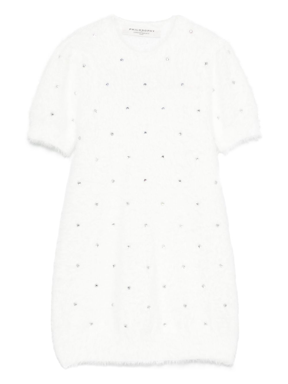Philosophy Di Lorenzo Serafini Kids 晶饰连衣裙 - 白色