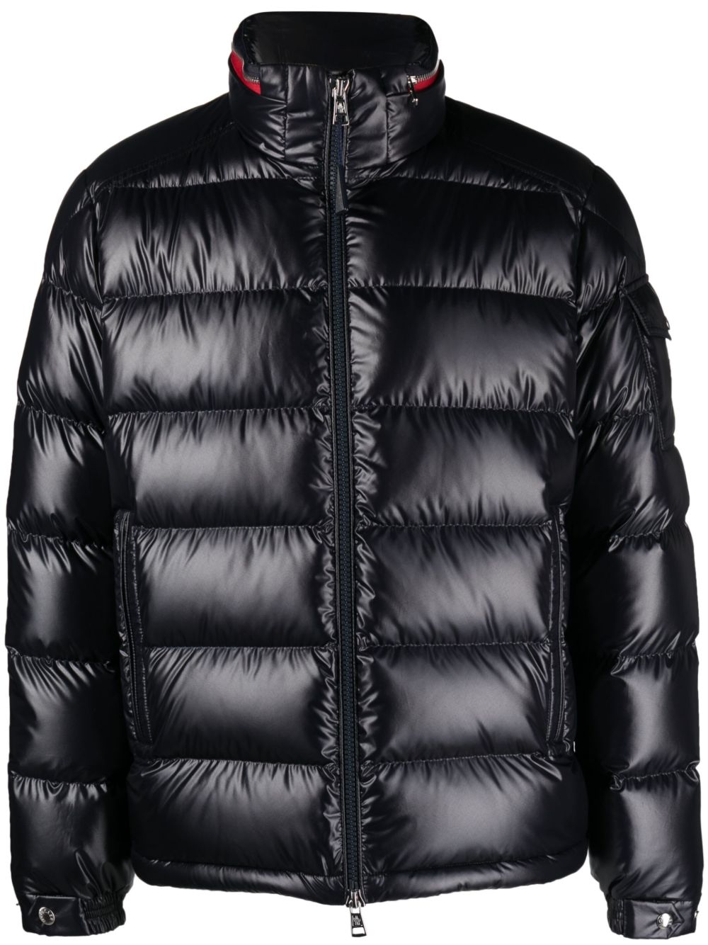 Moncler 标贴填充夹克 - 黑色