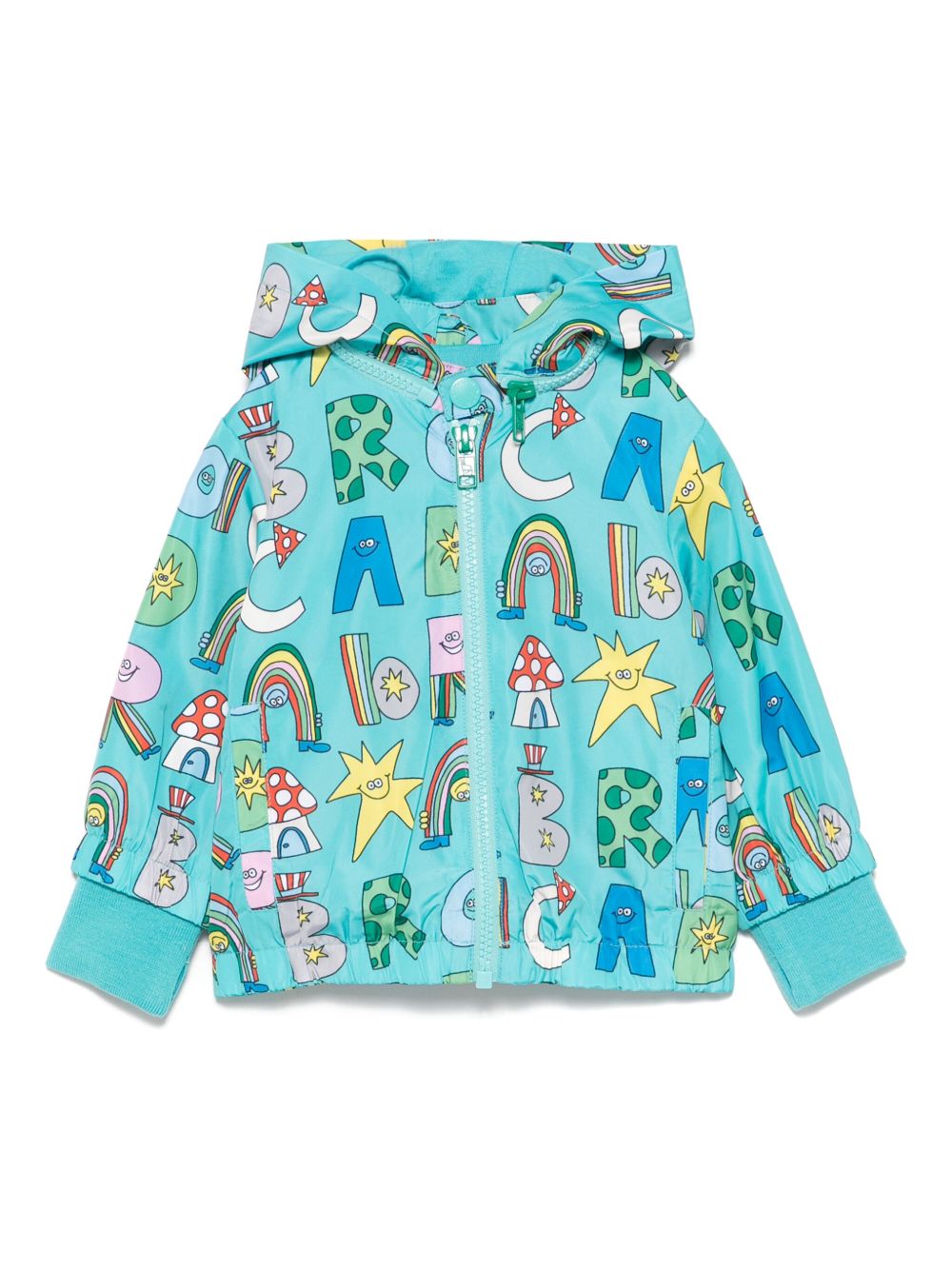 Stella McCartney Kids 图案印花夹克 - 绿色
