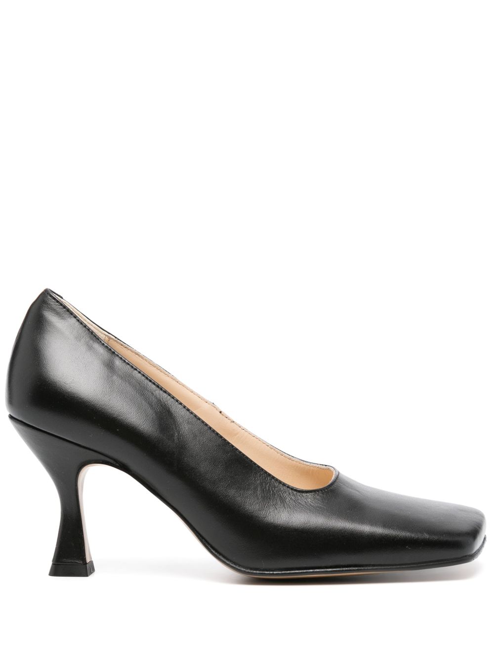 Souliers Martinez Rosana 皮质高跟鞋 - 黑色
