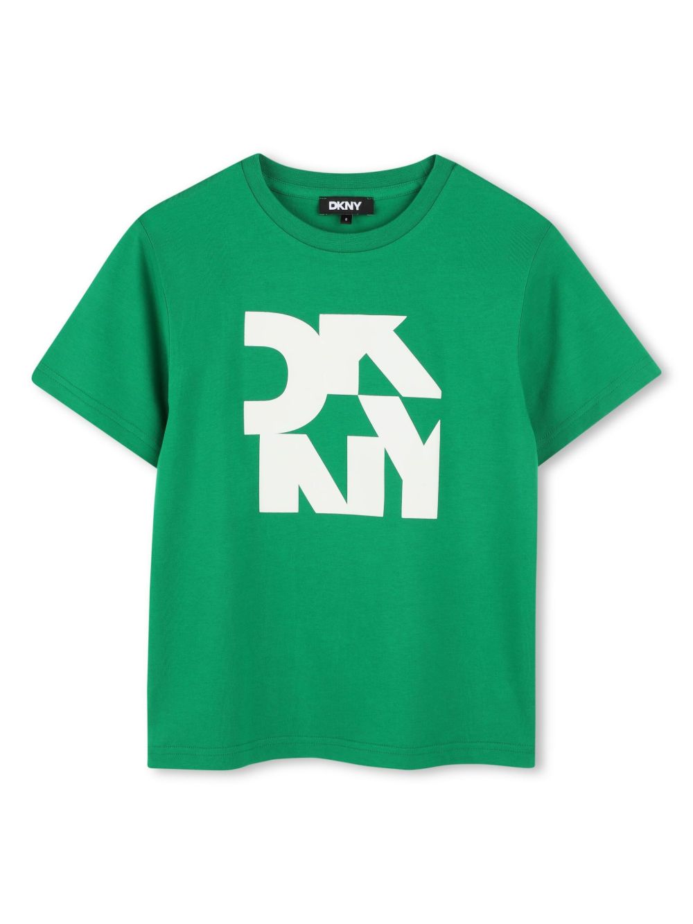 Dkny Kids logo印花T恤 - 绿色