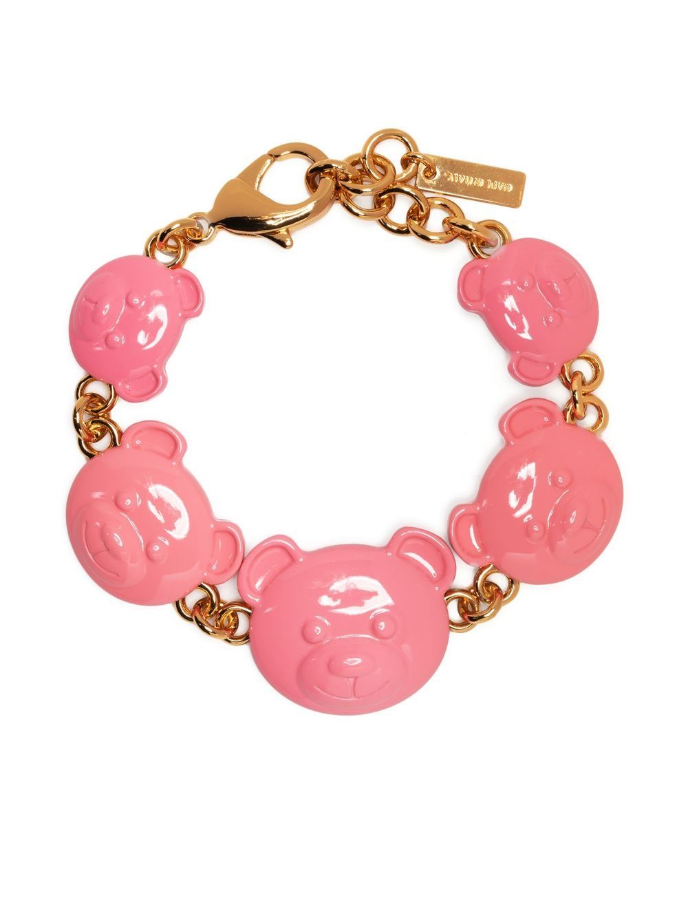 Moschino Teddy Bear 链式手链 - 粉色