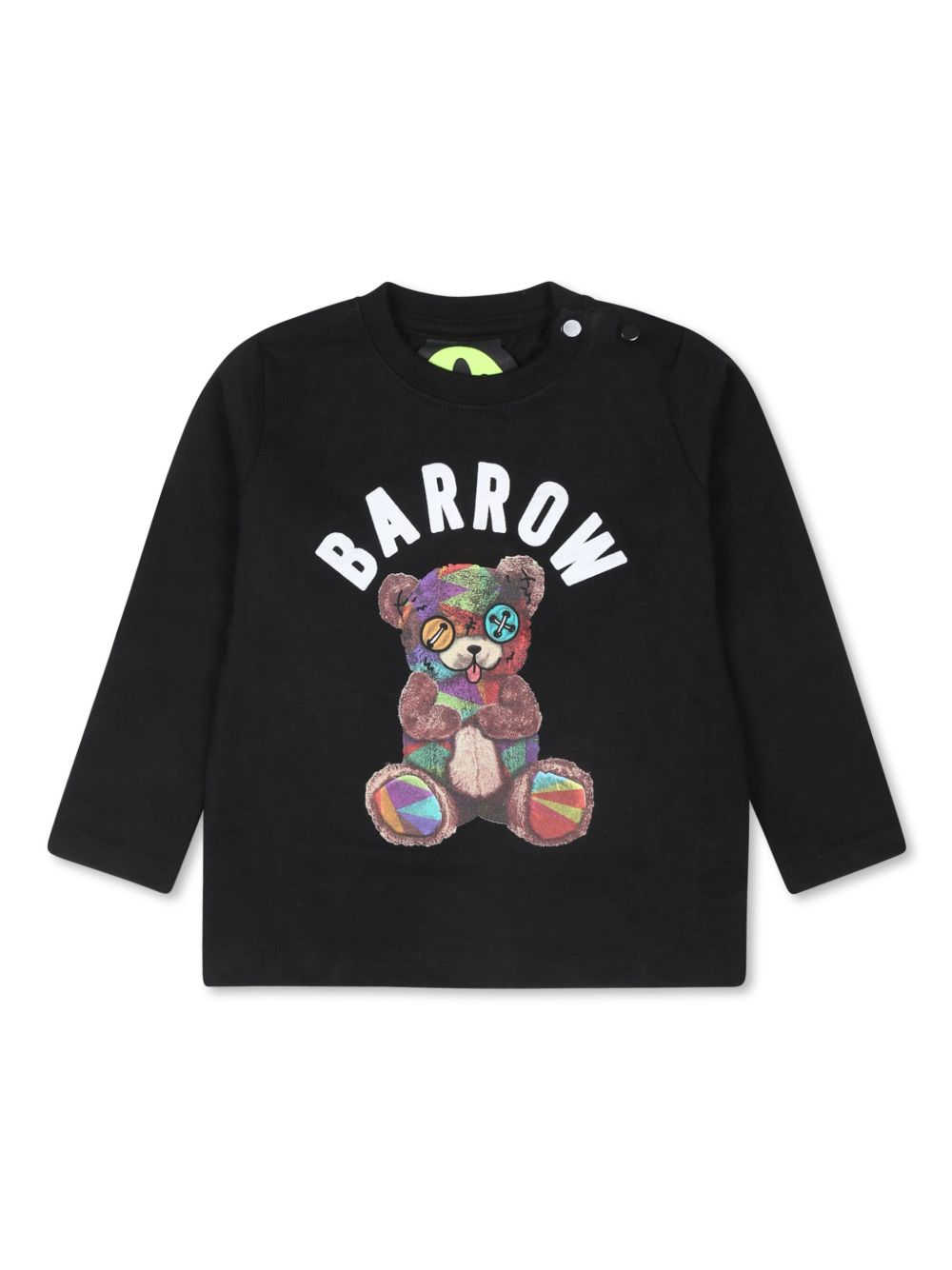 Barrow kids logo印花棉T恤 - 黑色